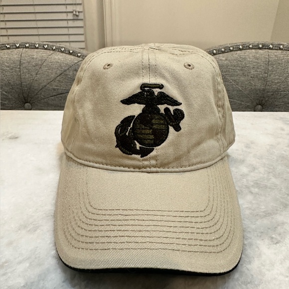 Marine Corps “Support Our Troops” USMC Embroidered Hat with Velcro Strap - NWOT - Picture 1 of 11